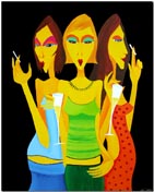 BERLIN&nbsp;SUNNY&nbsp;GIRLS von Anil Kohli (www.berliner-malerei.de)